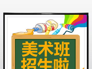 創意飛揚，夢想起航——專業少兒美術班招生海報PSD素材與設計服務